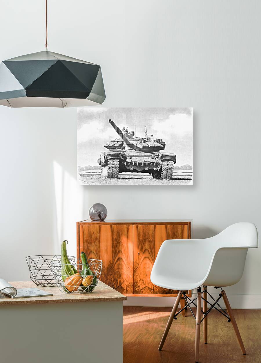 T72 B3 Tank Photo Like Drawing