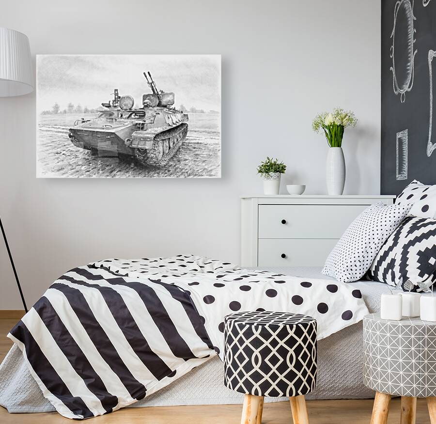 MTLB ZU232 Tank Photo Like Print