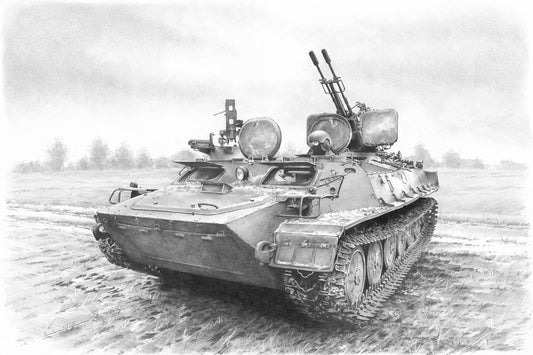 MTLB ZU232 Tank Photo Like Print